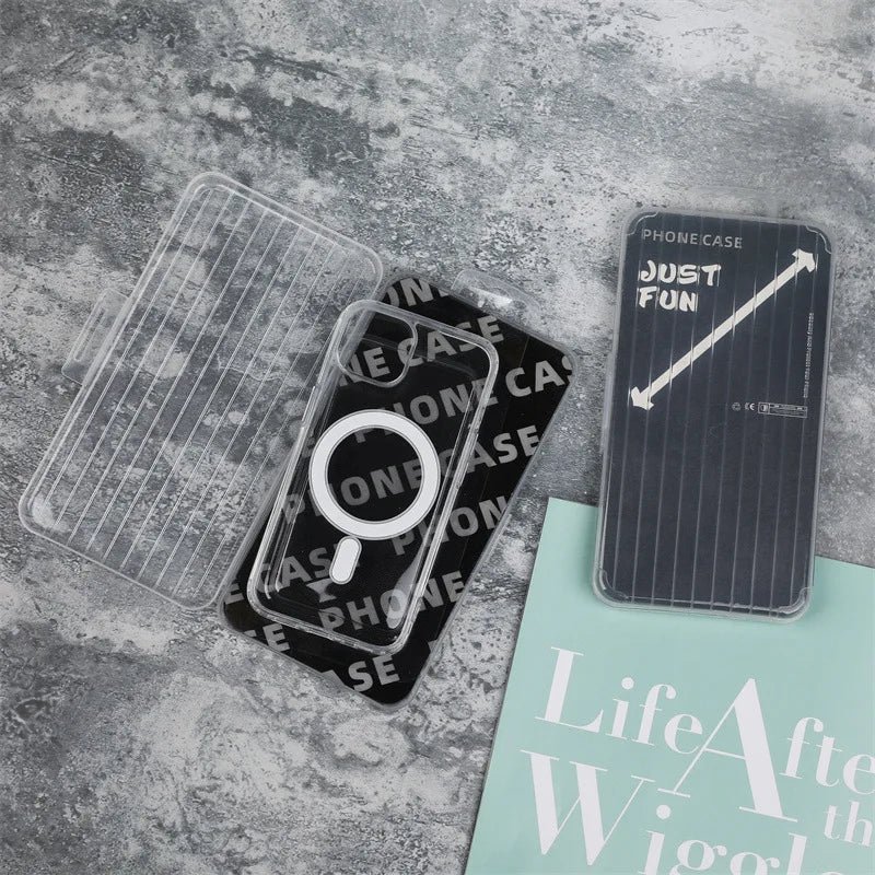 Universal Blister 100Pcs  Crystal PP Packaging Box For iPhone 15 14 13 Pro Max Phone Case Apple Watch Watchband Cover - Image 6