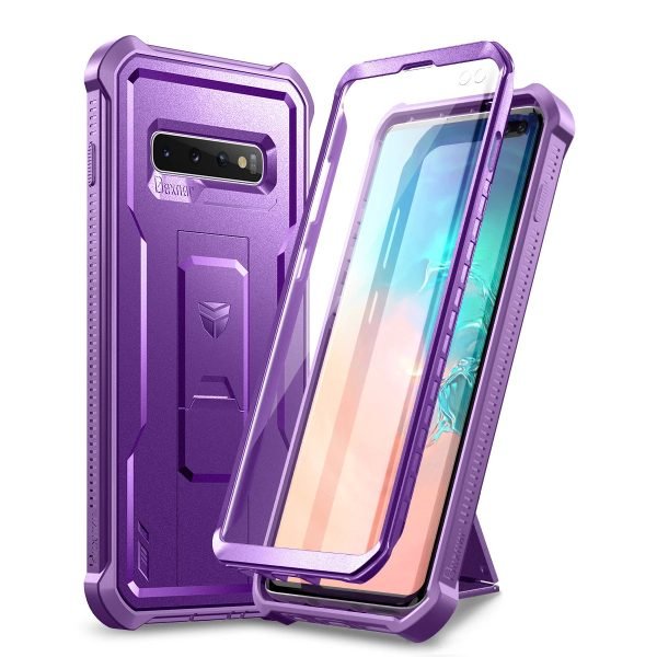 360 Full Body Protector Case PC sheet + shell TPU For Samsung Galaxy S10 Plus bracket Case with Built in Screen Protector case - Image 7
