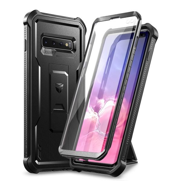 360 Full Body Protector Case PC sheet + shell TPU For Samsung Galaxy S10 Plus bracket Case with Built in Screen Protector case - Image 9