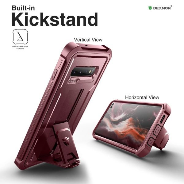 360 Full Body Protector Case PC sheet + shell TPU For Samsung Galaxy S10 Plus bracket Case with Built in Screen Protector case - Image 2