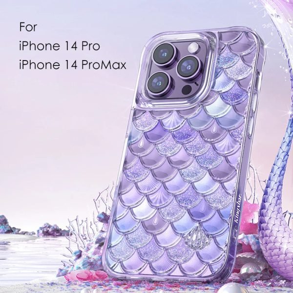 3D Stereo Shells Texture Fashion Luxury Phone Case For Iphone 14Pro Max 14Pro Glitter Powder Shockproof Cover For IPHON 14promax - Image 5