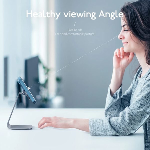 Aluminum Desktop Magnetic Mobile Phone Holder For Iphone 15 14 13 12 Pro Max 15Plus Metal Bracket Desk Stand Angle Adjustment - Image 5