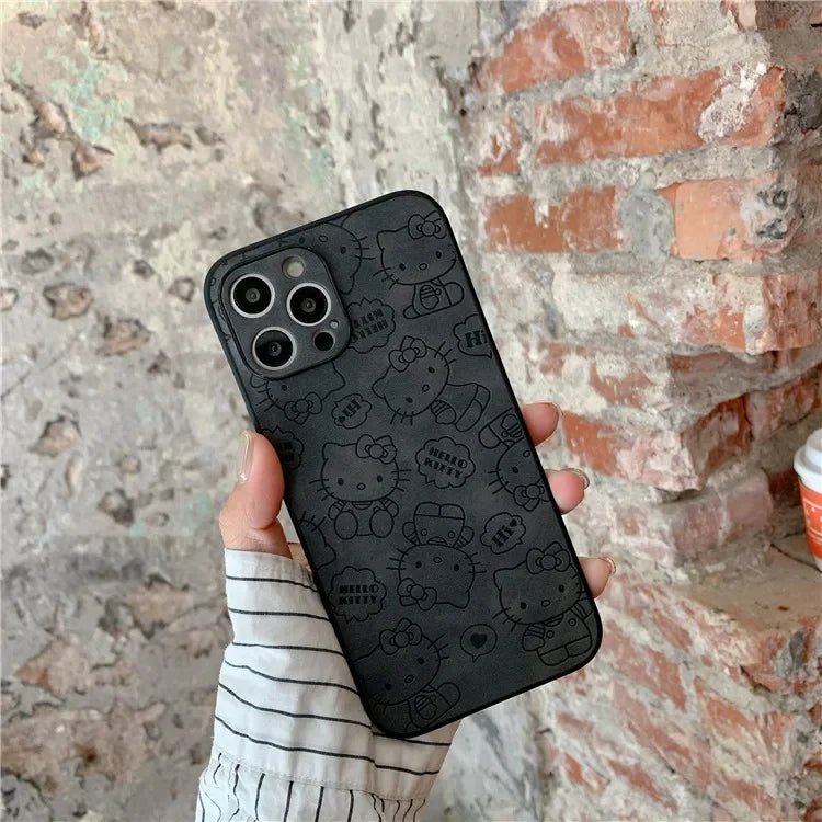 Anime Pink Hello Kitty Sweet girls cartoon Phone Case For iPhone 15 14 13 12 11 Pro Max Xr Mini 7 8 14 Plus Case Cute Soft Cover - Image 2