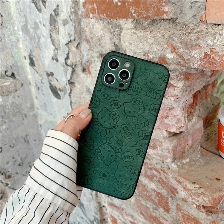 Anime Pink Hello Kitty Sweet girls cartoon Phone Case For iPhone 15 14 13 12 11 Pro Max Xr Mini 7 8 14 Plus Case Cute Soft Cover - Image 3