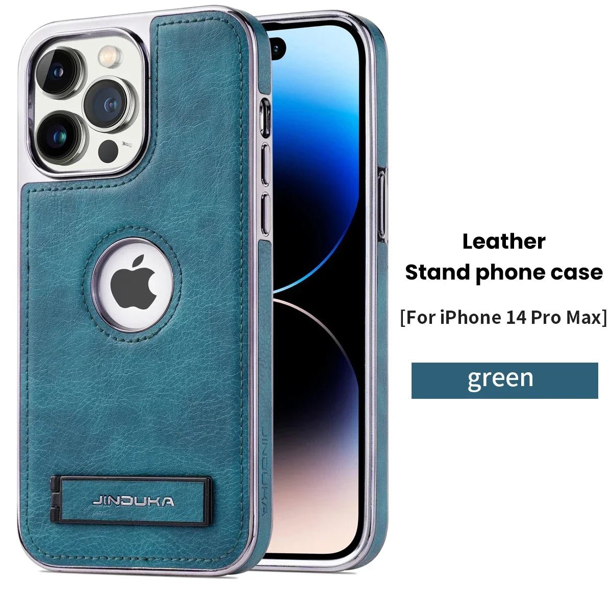 Business Fold Leather Stand Electroplating Phone Case For iPhone 14 11 12 13 15 Pro Max Plus Hidden Holder Shockproof Soft Cover - Image 10