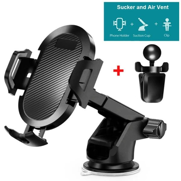 Car Phone Holder Sucker Car Phone Mount Stand GPS Telefon Mobile Cell Support For Xiaomi Huawei iPhone 12 11 Pro Max X 7 8 Plus - Image 8