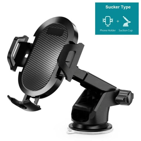 Car Phone Holder Sucker Car Phone Mount Stand GPS Telefon Mobile Cell Support For Xiaomi Huawei iPhone 12 11 Pro Max X 7 8 Plus - Image 7