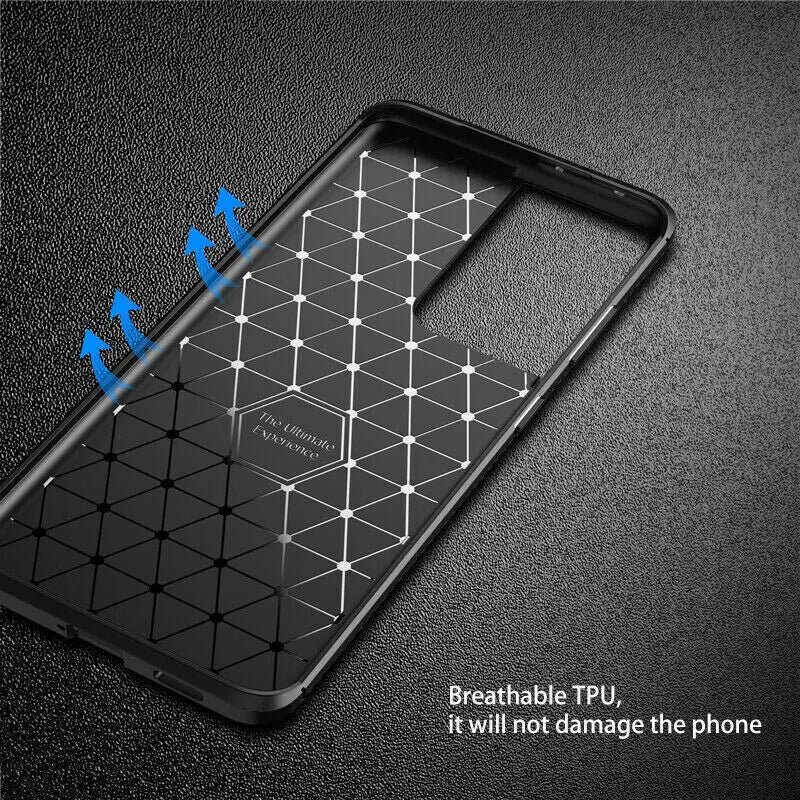 Carbon Fiber Pattern Case For Samsung Galaxy S21 S22 S23 Plus Ultra FE A13 5G A23 A53 A14 A34 A54 Shockproof Soft TPU Cove - Image 4