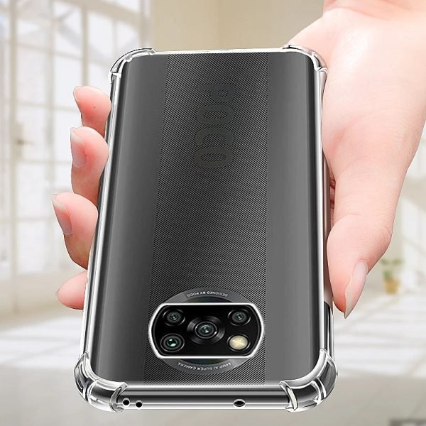 Clear Shockproof Case For Xiaomi Poco X3 NFC X4 GT X5 M3 M4 M5 Pro Soft Silicone Shell POCO F3 F4 F5 C40 C50 C51 C55 Back Cover - Image 3