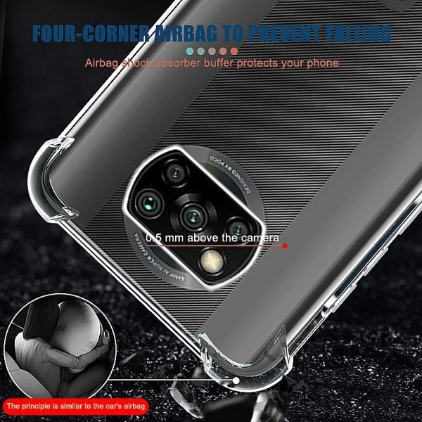 Clear Shockproof Case For Xiaomi Poco X3 NFC X4 GT X5 M3 M4 M5 Pro Soft Silicone Shell POCO F3 F4 F5 C40 C50 C51 C55 Back Cover - Image 6