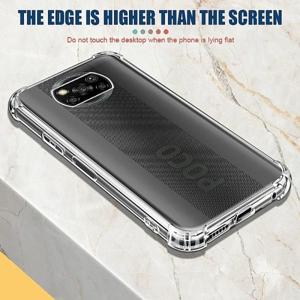 Clear Shockproof Case For Xiaomi Poco X3 NFC X4 GT X5 M3 M4 M5 Pro Soft Silicone Shell POCO F3 F4 F5 C40 C50 C51 C55 Back Cover - Image 4