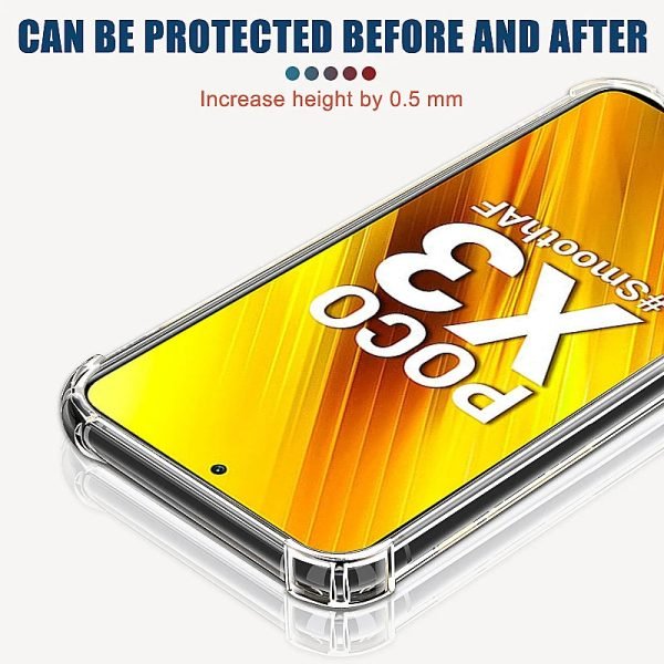Clear Shockproof Case For Xiaomi Poco X3 NFC X4 GT X5 M3 M4 M5 Pro Soft Silicone Shell POCO F3 F4 F5 C40 C50 C51 C55 Back Cover - Image 5