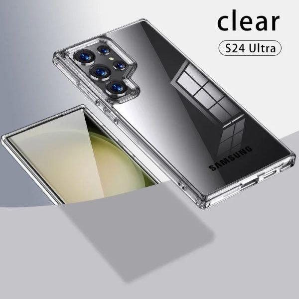 For Magsafe Samsung Galaxy S24 Ultra Case Transparent Matte Soft Silicone Magnetic Wireless Charging Shockproof Case Accessories - Image 10