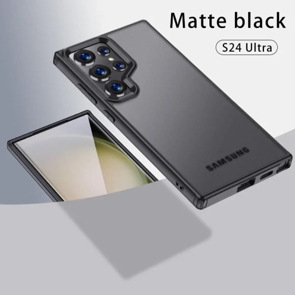 For Magsafe Samsung Galaxy S24 Ultra Case Transparent Matte Soft Silicone Magnetic Wireless Charging Shockproof Case Accessories - Image 9