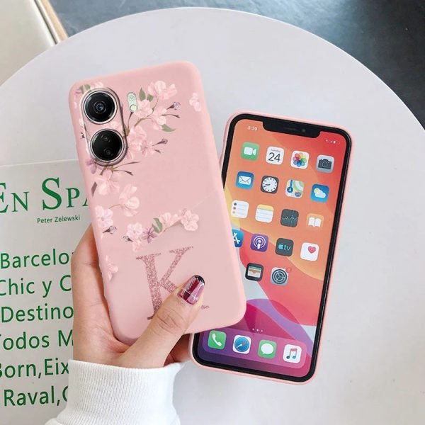 For Redmi 13C Case Cute Flowers Letters Shockproof Soft Silicon Protector Coque For Xiaomi Redmi 13C Phone Cases Redmi13C Funda - Image 3