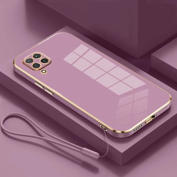 For Samsung A12 A22 5G Case Galaxy M33 M22 M32 M42 M12 F22 F12 F62 Phone Case Luxury Square Plating Silicone Back Cover Fundas