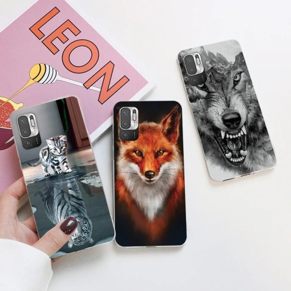 For Xiaomi Redmi Note 10 5G Shells 6.5" Flowers Leopard Soft Silicone Clear Phone Case For Redmi Note 10 Note10 M2103K19G Fundas - Image 3