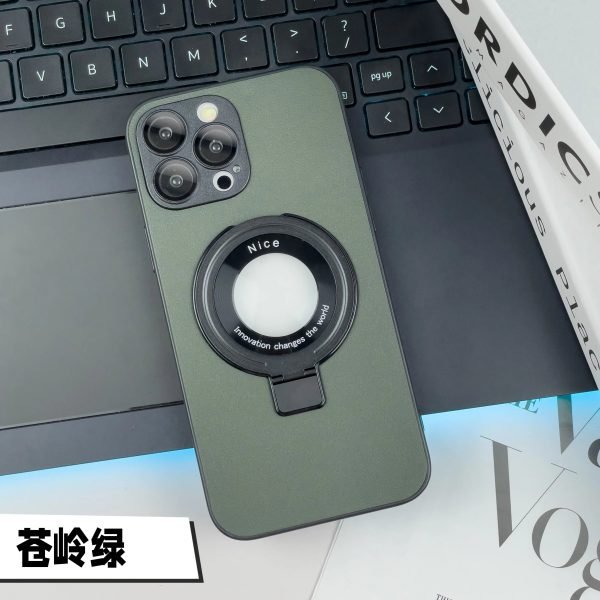 Leather Texture Ring Holder Case For iPhone 14 Pro Max For iPhone 11 12 13 Pro 14Plus Shockproof Bracket Shell Wireless Charging - Image 10