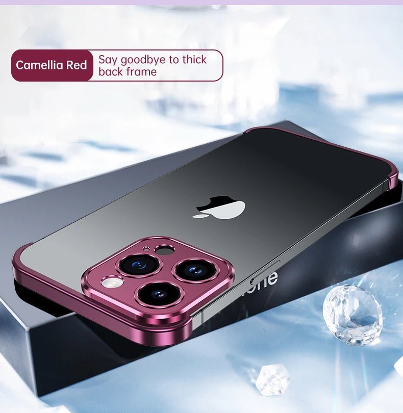 Luxury Aluminum Corner Pad Metal Lens Camera Protect Case For Iphone 15 12 13 14 Pro Max Shockproof Simple Cover For IPHON Plus - Image 10
