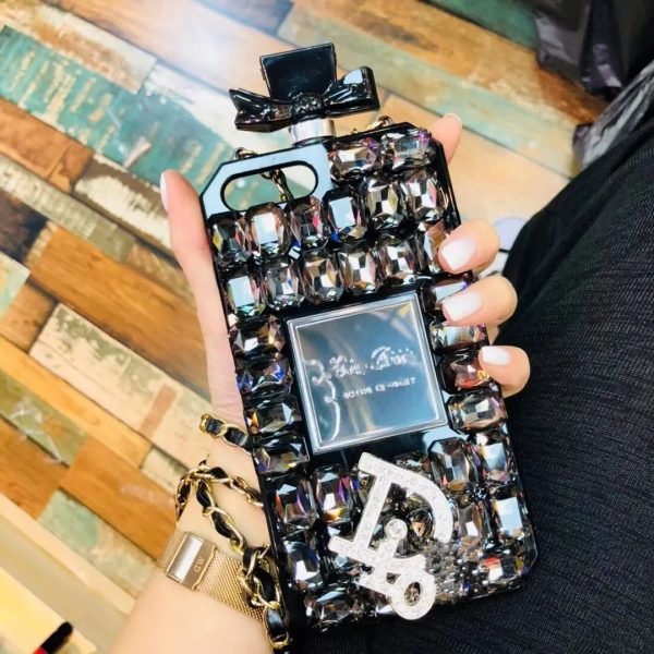 Luxury Bling With Rhinestone Perfume Bottle Phone case For IPhone 14 13 12 11 Pro Max XR XS X 7 8 Plus SE2020 14Plus Women Cover - Image 7