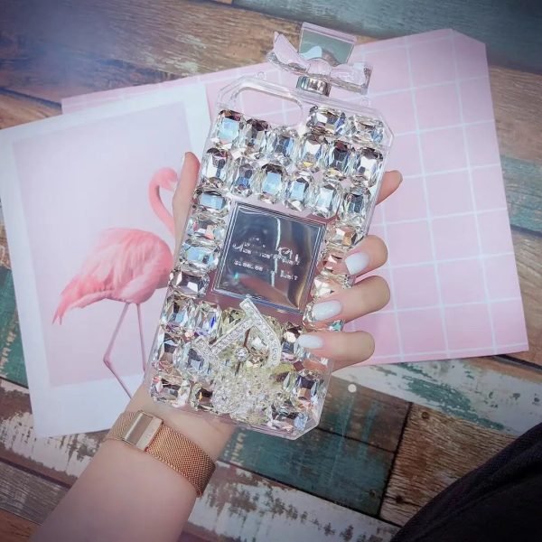 Luxury Bling With Rhinestone Perfume Bottle Phone case For IPhone 14 13 12 11 Pro Max XR XS X 7 8 Plus SE2020 14Plus Women Cover - Image 9