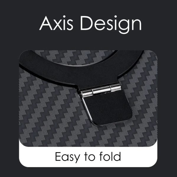 Luxury Carbon Fiber Texture Magnetic Stand Phone Case For iPhone 13 14 Pro Max Bracket Ring Cover For Magsafe Wireless Charging - Image 4