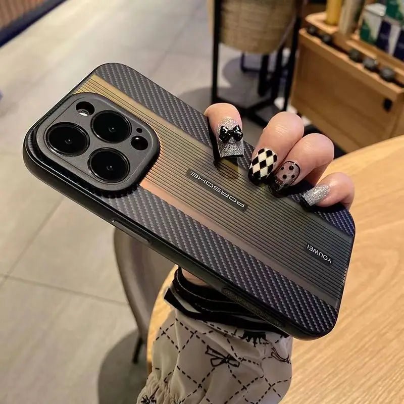 Luxury Carbon Fiber Texture Phone Cases For Iphone 14 13 12 Pro Max 14 Plus Supercar Style Gradient Color Shockproof TPU Cover - Image 7