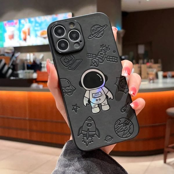 Luxury Cortex Astronaut Phone Case For iPhone 15 14 13 12 11 Pro Max 7 8 Plus X Xs XR Max Laser Bumper Cases Cover - Image 13