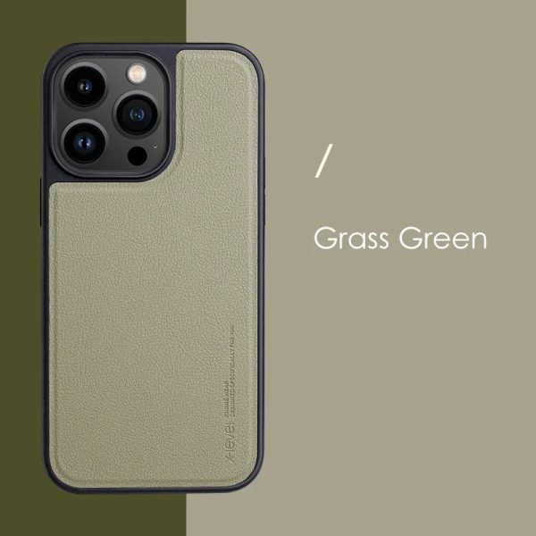 Luxury Leather Fur Magnetic Phone Case For Iphon 14 Pro Max 14Plus Soft TPU Frame Shockproof Cover For Magsafe Wireless Charging - Image 10