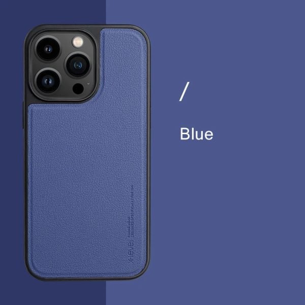 Luxury Leather Fur Magnetic Phone Case For Iphon 14 Pro Max 14Plus Soft TPU Frame Shockproof Cover For Magsafe Wireless Charging - Image 9