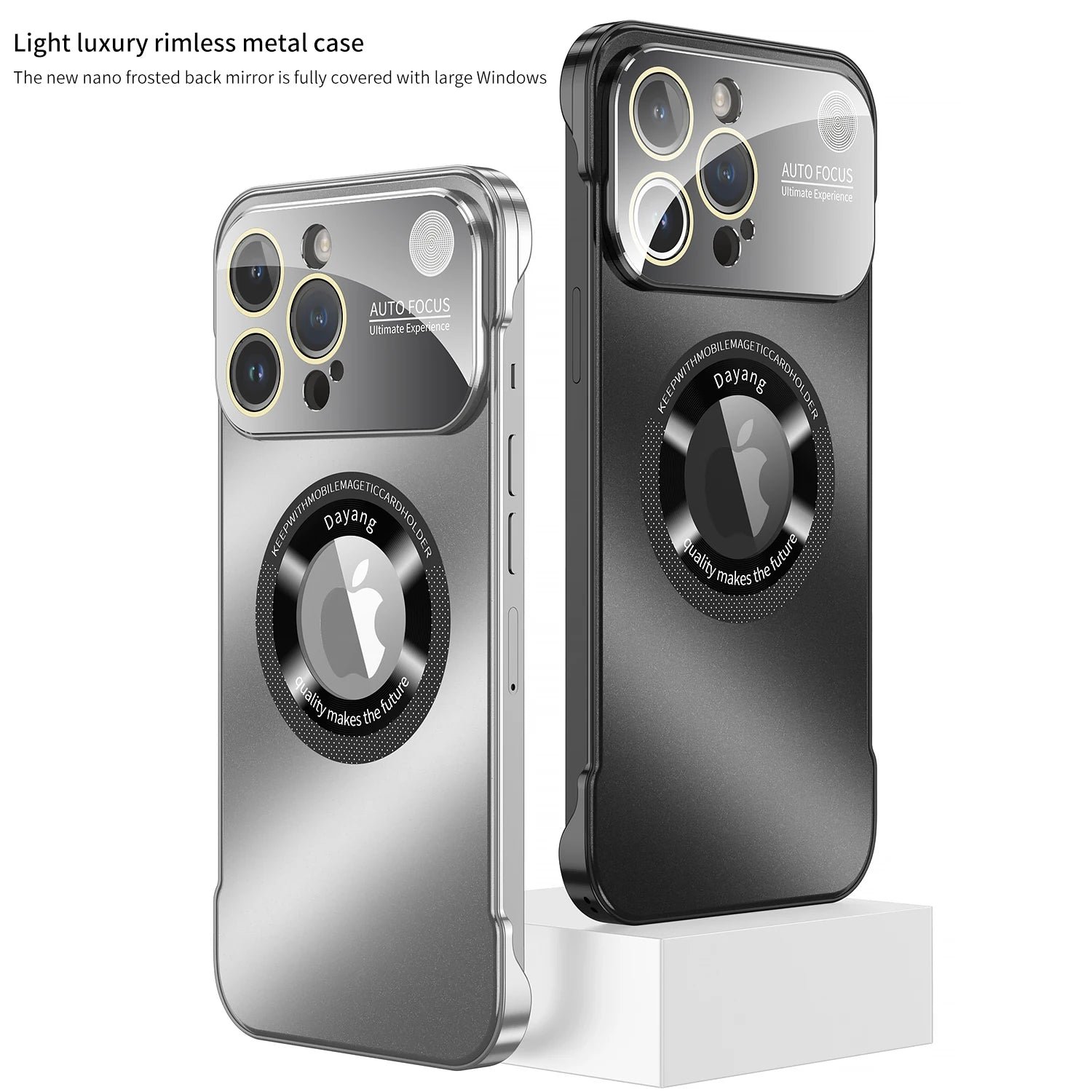 Luxury Metal Rimless Aromatherapy Phone Case For iPhone 15 14 13 Pro Max Plus Magsafe Magnetic Shell Metal Lens Protection Cover - Image 6