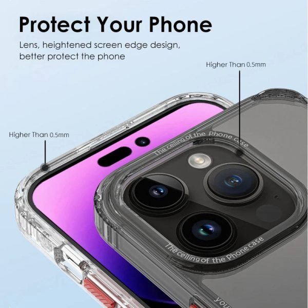 Luxury Transparent Shockproof Phone Case For Iphone 13 14 Pro Max Anti-fall Protection Hard PC HD Back Cover For IPHON 14Plus - Image 5