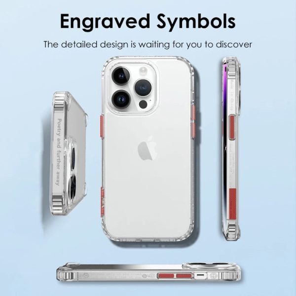 Luxury Transparent Shockproof Phone Case For Iphone 13 14 Pro Max Anti-fall Protection Hard PC HD Back Cover For IPHON 14Plus - Image 2