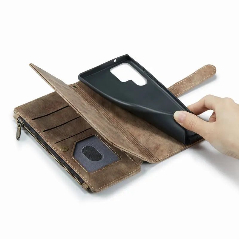 Luxury Wallet Case For Samsung Galaxy S22 Ultra Plus S23 S21 S20 FE Note 20 10 Ultra Plus A52 A53 A33 A32 5G Flip Leather Cover - Image 4