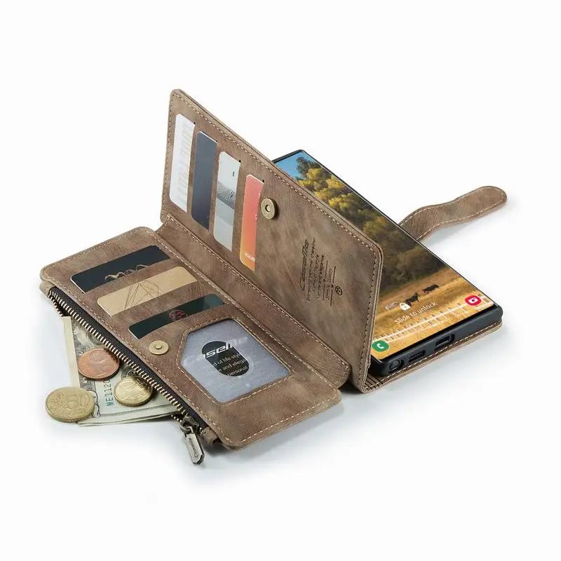 Luxury Wallet Case For Samsung Galaxy S22 Ultra Plus S23 S21 S20 FE Note 20 10 Ultra Plus A52 A53 A33 A32 5G Flip Leather Cover - Image 2