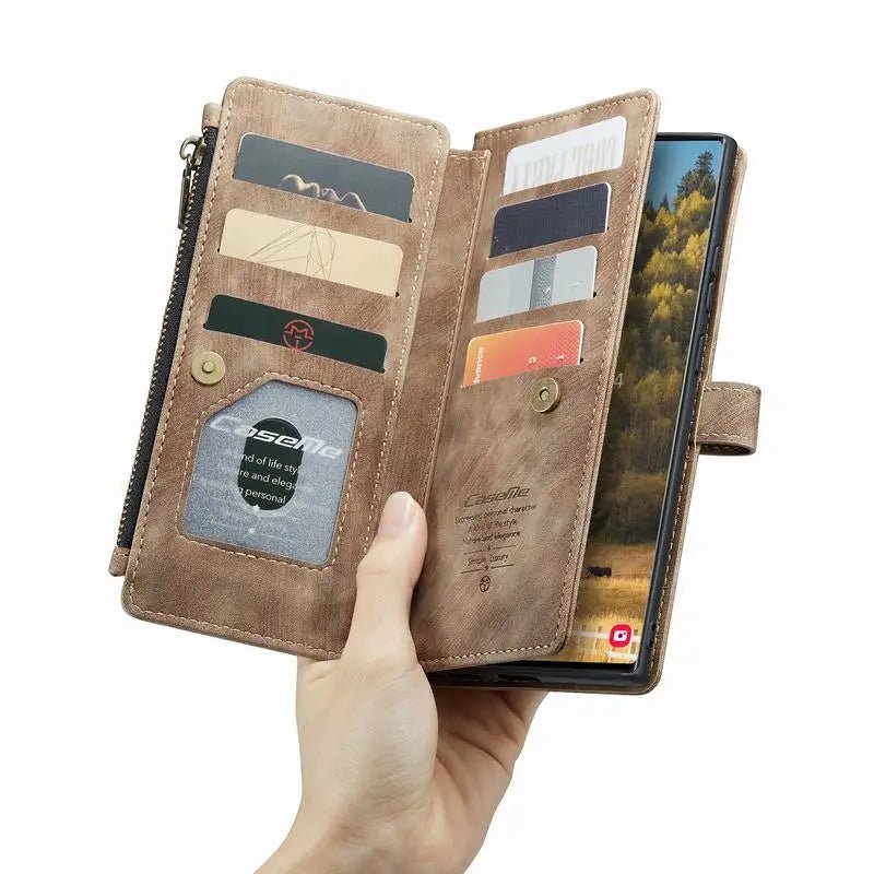 Luxury Wallet Case For Samsung Galaxy S22 Ultra Plus S23 S21 S20 FE Note 20 10 Ultra Plus A52 A53 A33 A32 5G Flip Leather Cover - Image 3