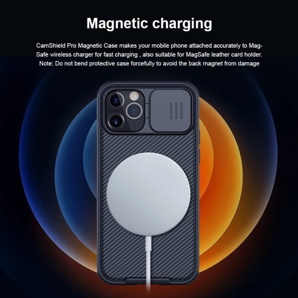 Magnetic Case for Apple iPhone 13 12/13 12 Pro/11 12Pro Max Case Camshield Camera Protection Cover Suitable for Magsafe Charging - Image 6