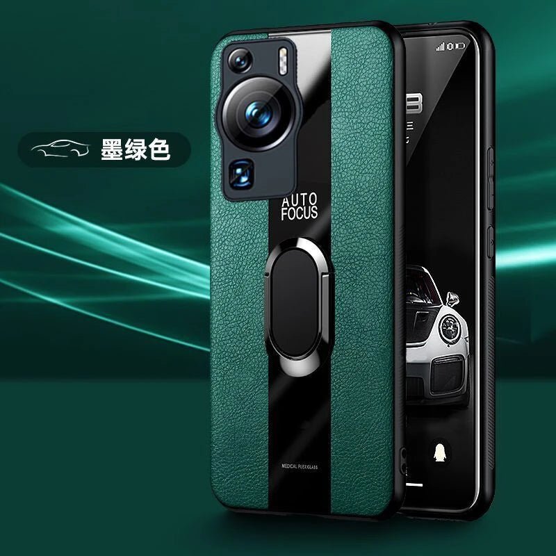 Magnetic Holder Case For Huawei P60 Pro Case Luxury PU Leather Cover For Huawei P60 P60Pro P 60 Art Ring Capa Shockproof Bumper - Image 9