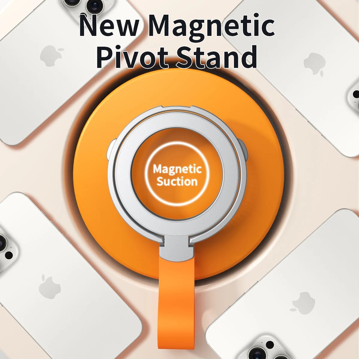 Magnetic Phone Stand Grip Finger Ring Car Magsafe Holder Universal Bracket Hand Strap For iPhone 14 12 13 15 Pro Max Plus Mini - Image 2