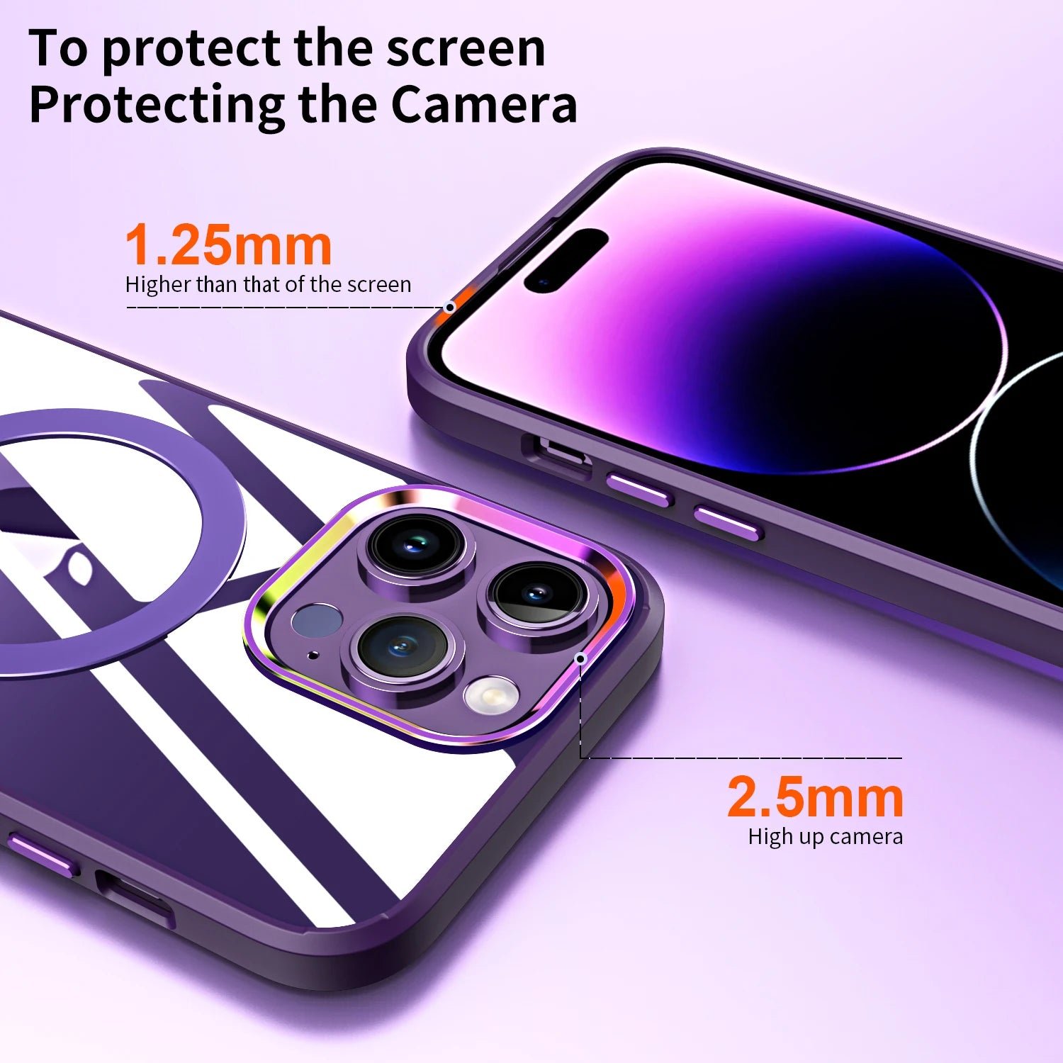 Magnetic Stand Holder For Magsafe Wireless Charger Phone Cases For Iphone 14 13 12 11 Pro Max 14Plus TPU Frame Transparent Cover - Image 5