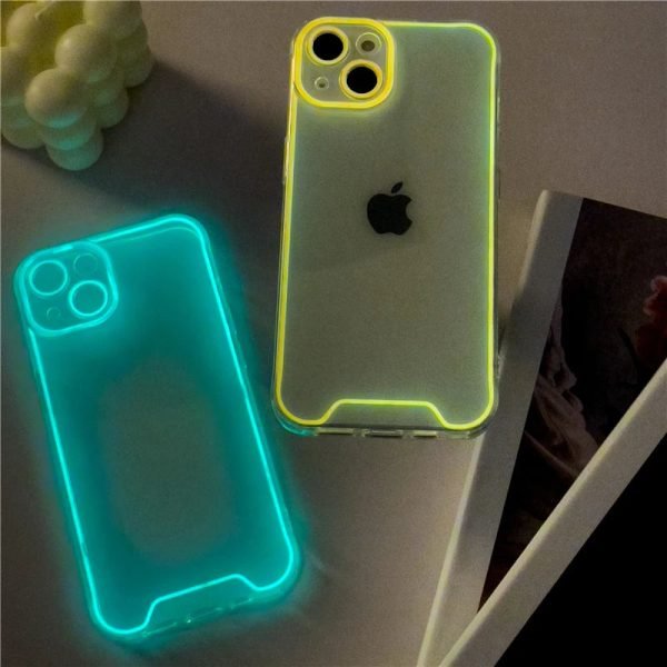 Night Light Luminous Silicone Soft Case for IPhone 14 13 12 11 15 Pro Max XS XR X 14Pro 13Pro 15Pro Plus IPhone14 Glowing Cover - Image 3