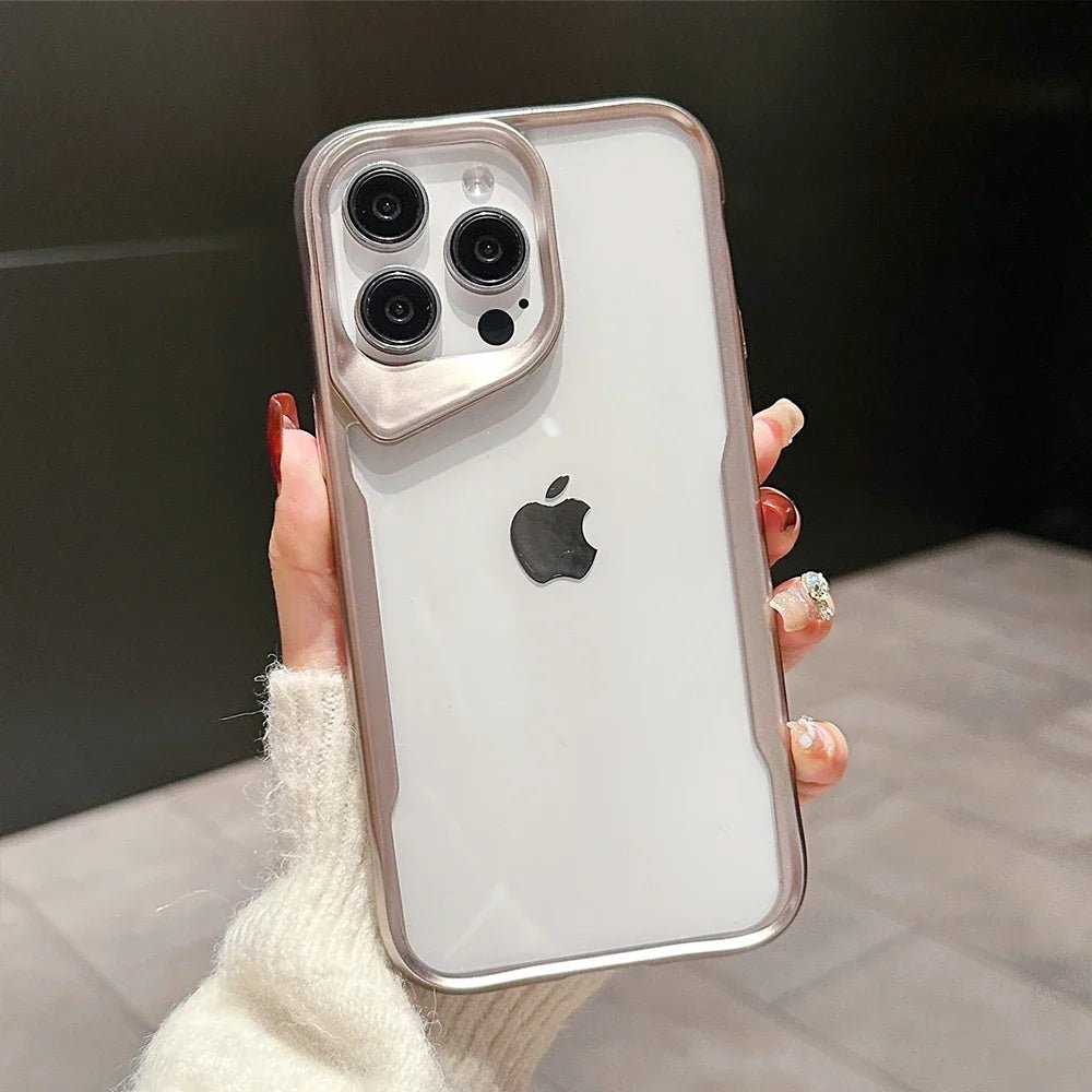 Plating Soft Frame Transparent Phone Case For iPhone 14 12 14 15 Pro Max 15Plus Electroplating Lens Protection Shockproof Cover - Image 10