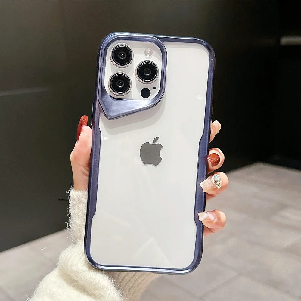 Plating Soft Frame Transparent Phone Case For iPhone 14 12 14 15 Pro Max 15Plus Electroplating Lens Protection Shockproof Cover - Image 9