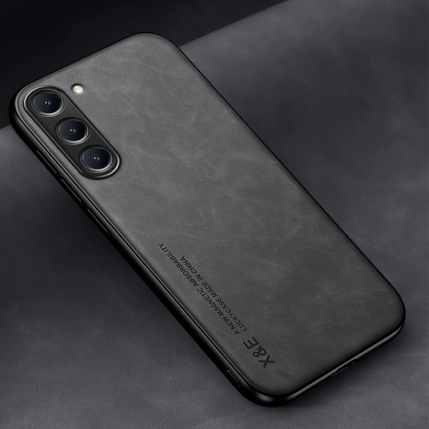 Sheepskin Leather Magnetic Case For Samsung Galaxy S23 S22 S21 FE S20 Plus Note 20 Ultra Coque Built-in Metal Plate Back Cover - Image 7