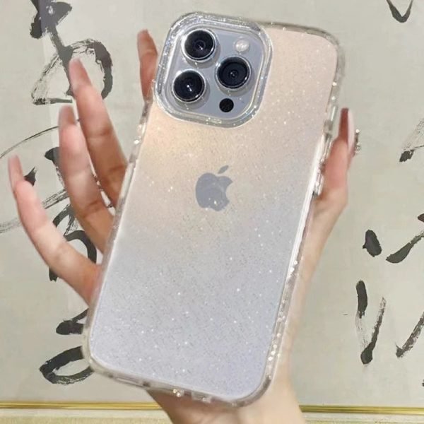 Shockproof Luxury Bling Glitter Transparent Phone Case For iPhone 15 14 13 12 11 Pro Max Plus Mini X XR XS 7 8 Soft TPU Cover