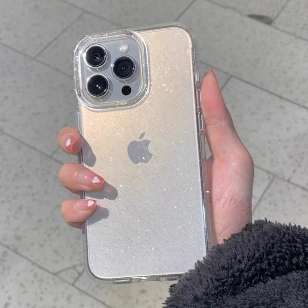 Shockproof Luxury Bling Glitter Transparent Phone Case For iPhone 15 14 13 12 11 Pro Max Plus Mini X XR XS 7 8 Soft TPU Cover - Image 9