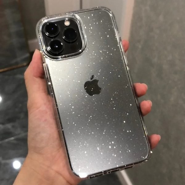 Shockproof Luxury Bling Glitter Transparent Phone Case For iPhone 15 14 13 12 11 Pro Max Plus Mini X XR XS 7 8 Soft TPU Cover
