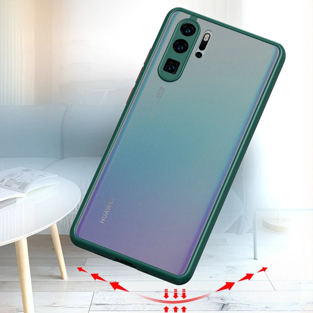 Shockproof Matte Phone Case For Huawei P30 lite P20 P40 P50 Pro Camera Protection Cover For Huawei P30 lite P40 P50 Pro Cases - Image 3