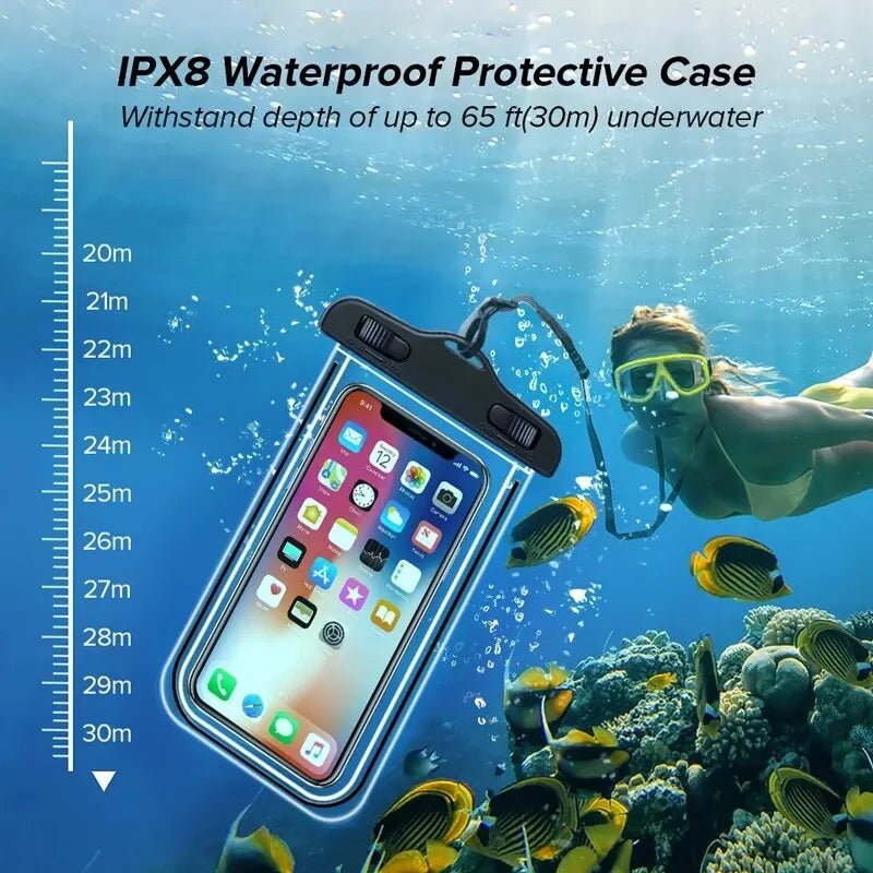 Waterproof Phone Case Swimming Water Proof Bag Universal Underwater Phone Protector Pouch PV Cover for iPhone 12 Pro Xs Max XR X - Image 3