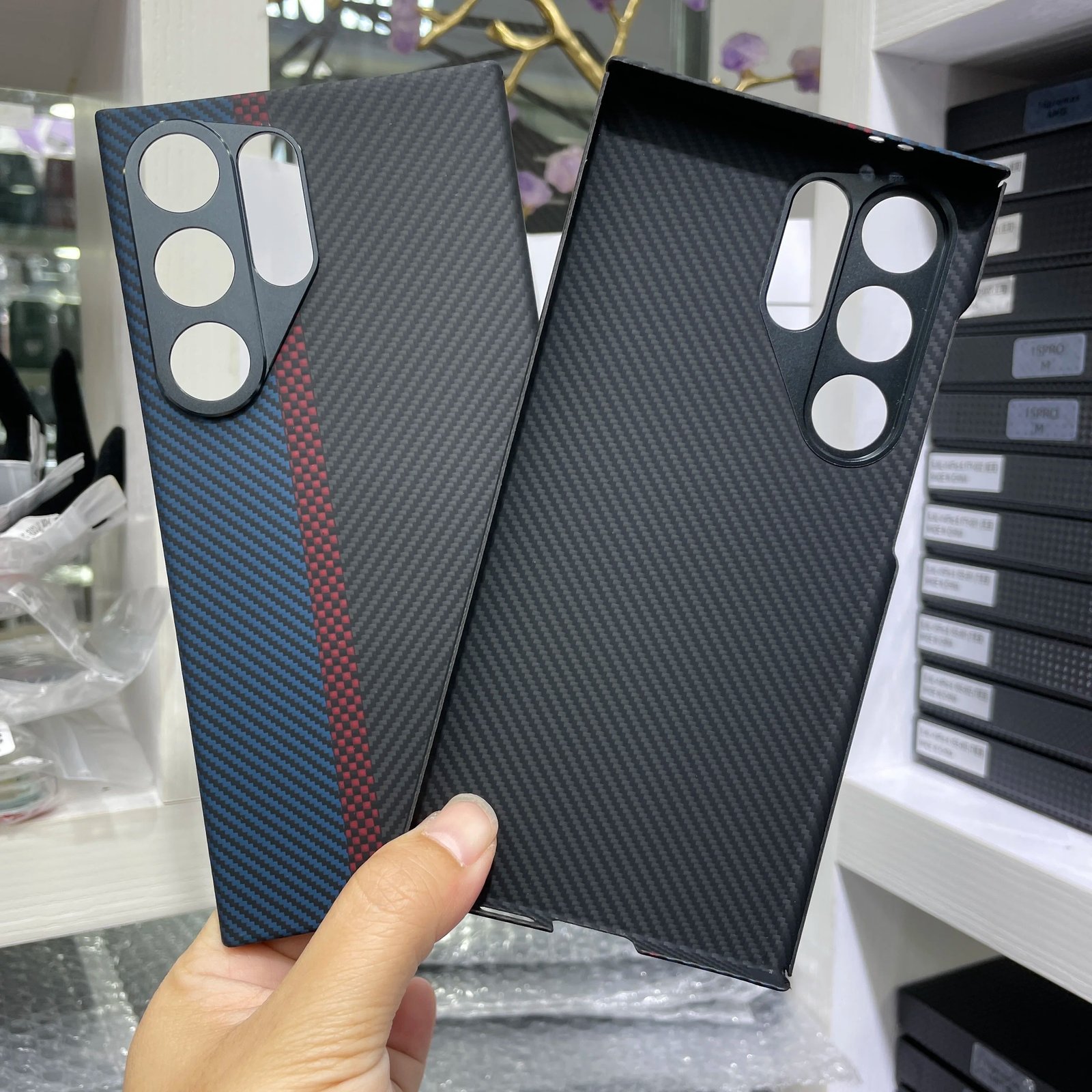 YTF-Carbon Original carbon fiber case for Samsung Galaxy S24 ultra Anti-fall Aramid Fiber S24 case Slimv Design S24plus cover - Image 23